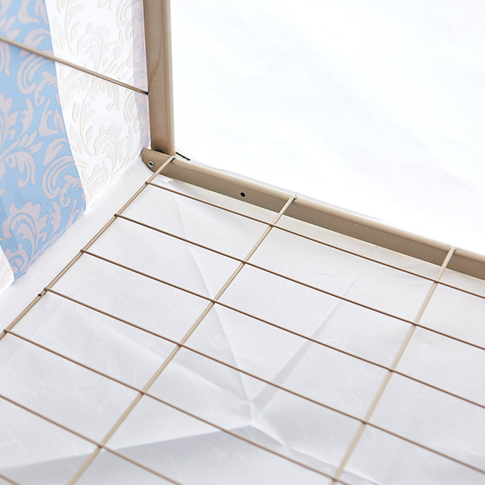 Contemporary Style Steel Wardrobe Cloth Rod Included Wardrobe Closet with Legs