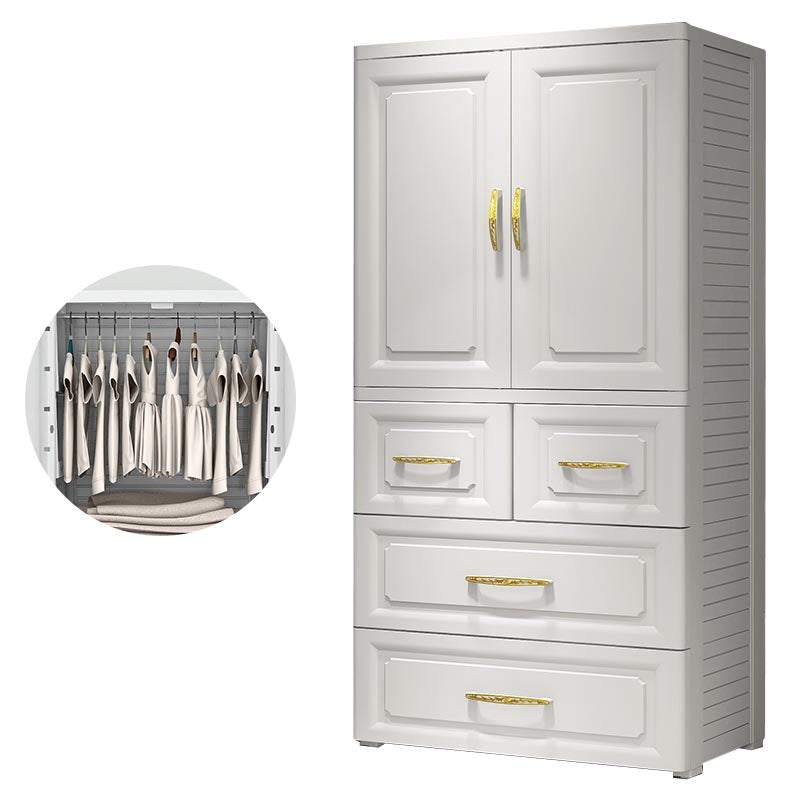Contemporary Wardrobe Closet Plastic Wardrobe Cabinet with Legs