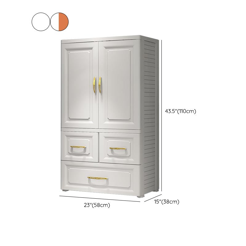 Contemporary Wardrobe Closet Plastic Wardrobe Cabinet with Legs