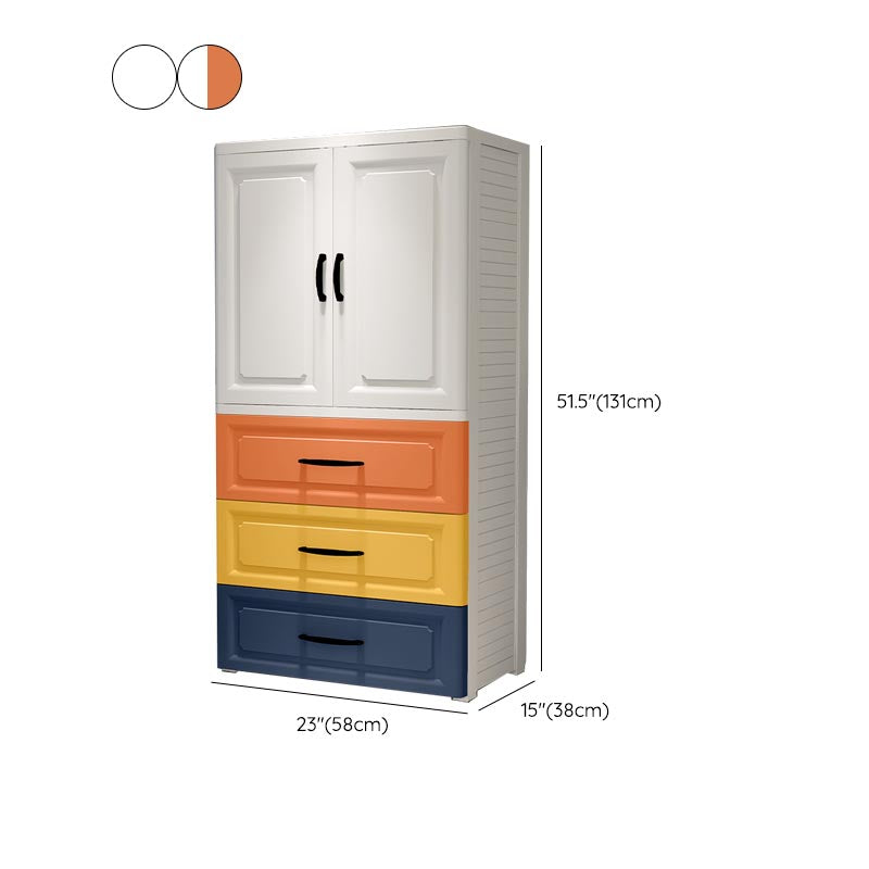 Contemporary Wardrobe Closet Plastic Wardrobe Cabinet with Legs
