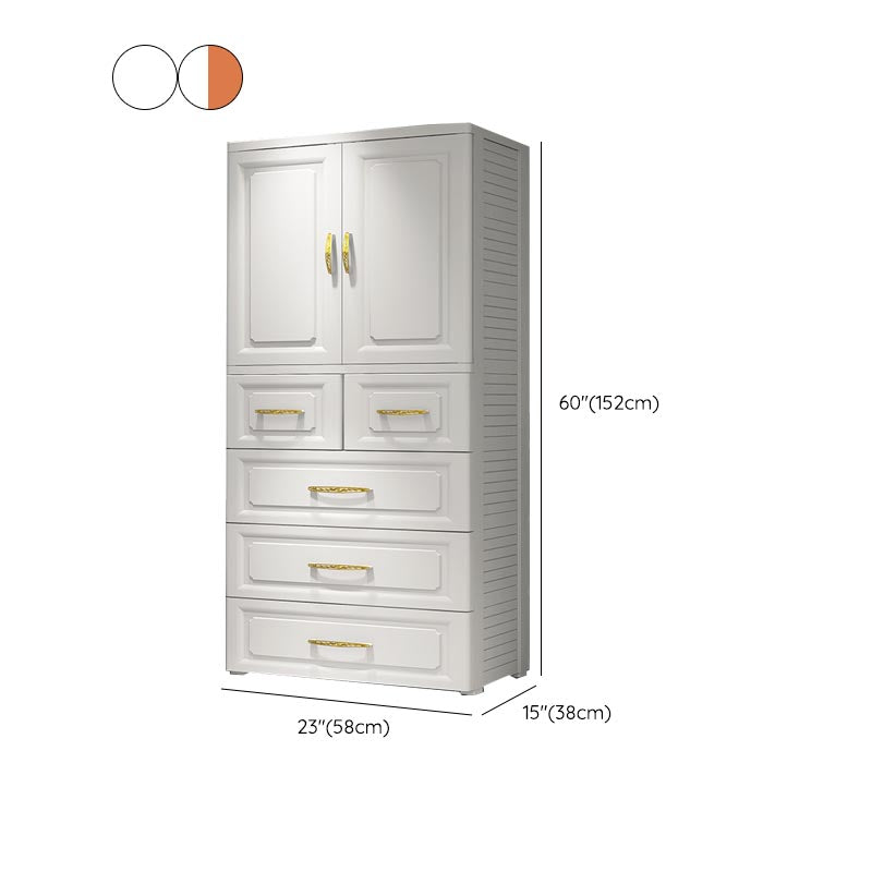 Contemporary Wardrobe Closet Plastic Wardrobe Cabinet with Legs
