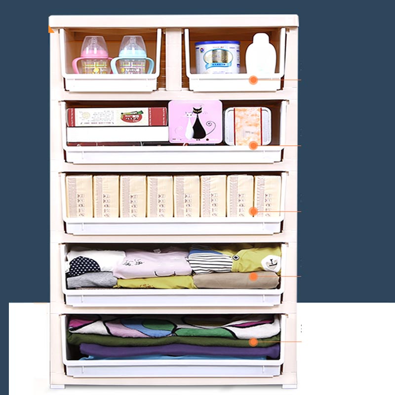 Non-Hanging Armoire with Drawer Contemporary Storage Cabinet