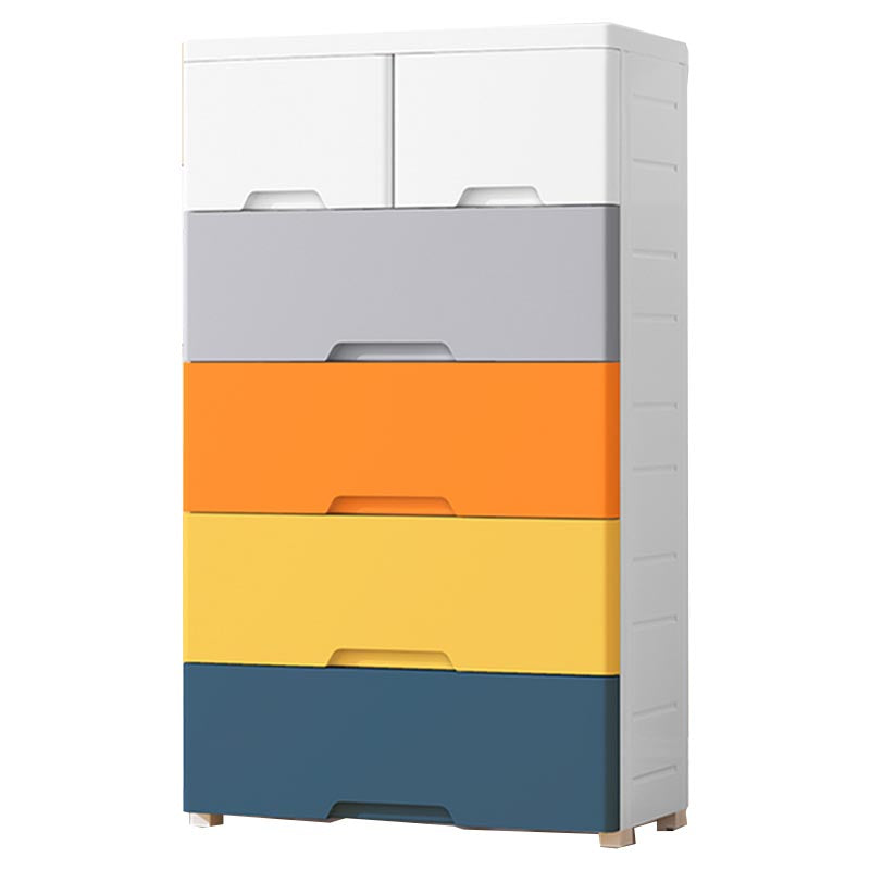 Non-Hanging Armoire with Drawer Contemporary Storage Cabinet