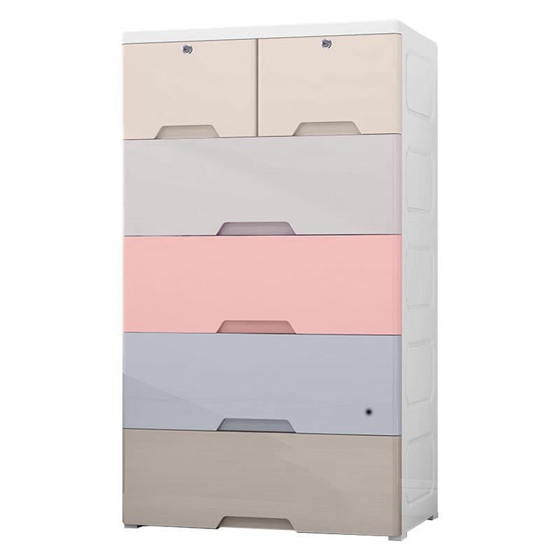 Non-Hanging Armoire with Drawer Contemporary Storage Cabinet