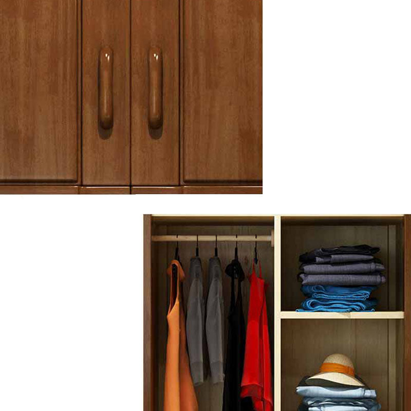 Rubberwood Traditional Storage Cabinet Matte Finish Cabinet for Bedroom