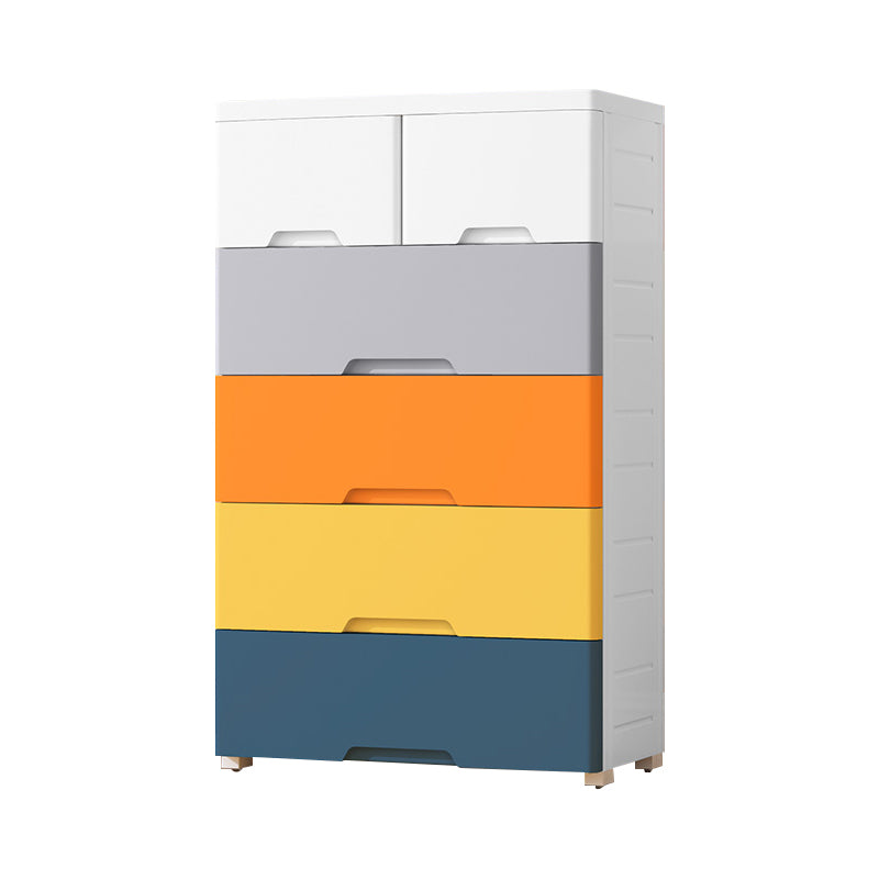 Non-Hanging Armoire with Legs Contemporary Plastic Storage Cabinet