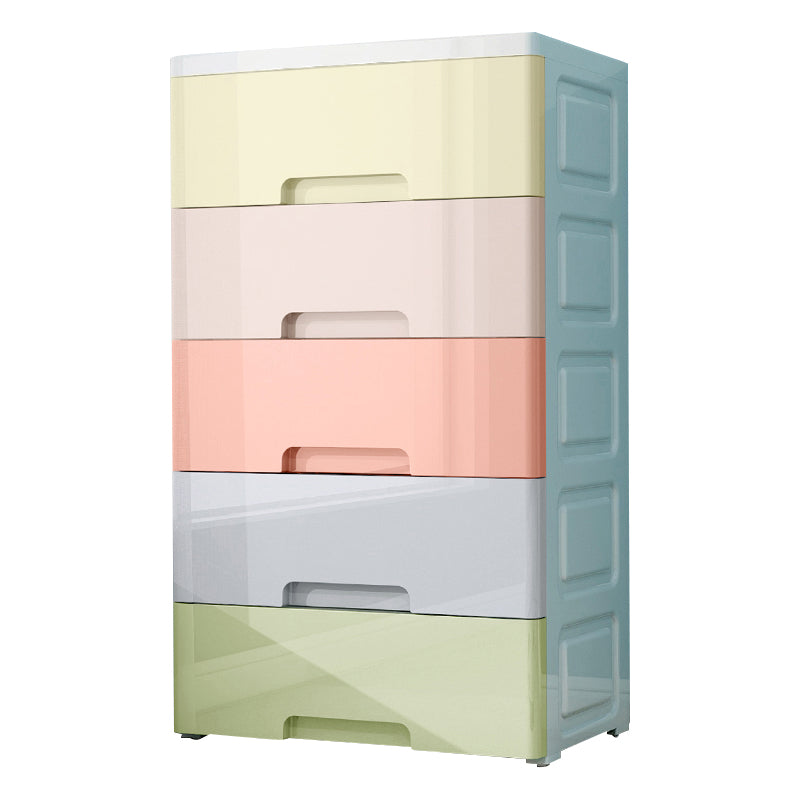 Non-Hanging Armoire with Legs Contemporary Plastic Storage Cabinet