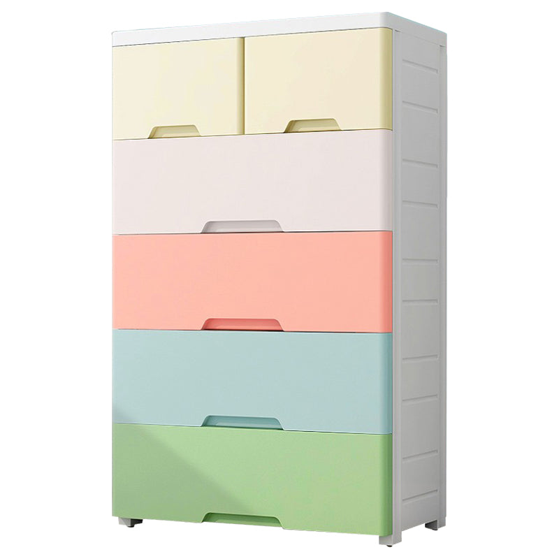 Non-Hanging Armoire with Legs Contemporary Plastic Storage Cabinet