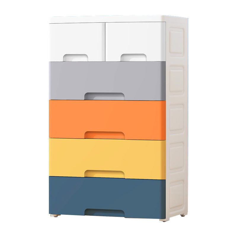 Non-Hanging Armoire with Legs Contemporary Plastic Storage Cabinet