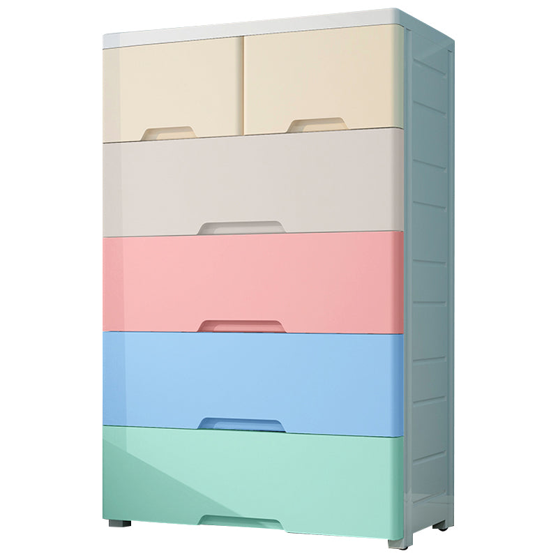Non-Hanging Armoire with Legs Contemporary Plastic Storage Cabinet