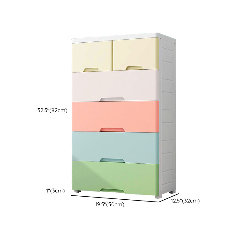 Non-Hanging Armoire with Legs Contemporary Plastic Storage Cabinet