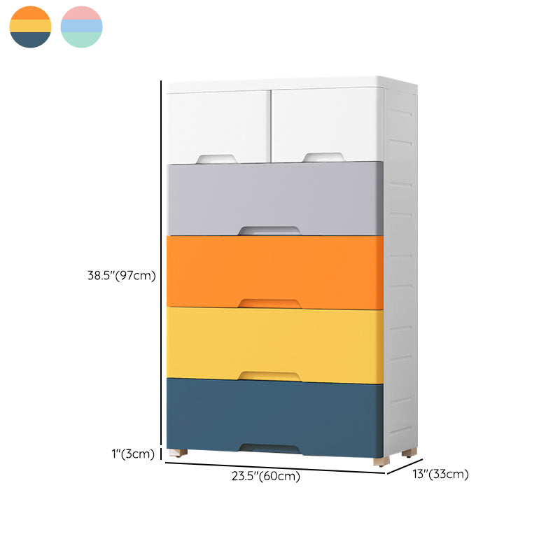 Non-Hanging Armoire with Legs Contemporary Plastic Storage Cabinet