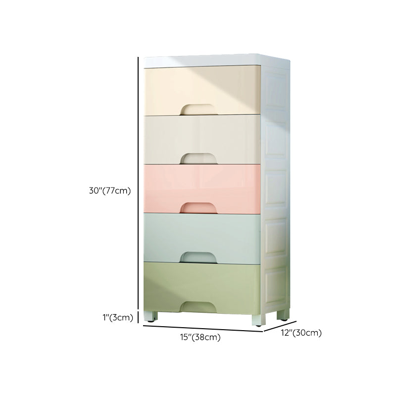 Non-Hanging Armoire with Legs Contemporary Plastic Storage Cabinet