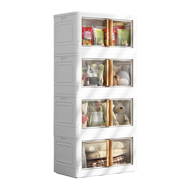 Contemporary Hinged Wardrobe Armoire Plastic Wardrobe Closet