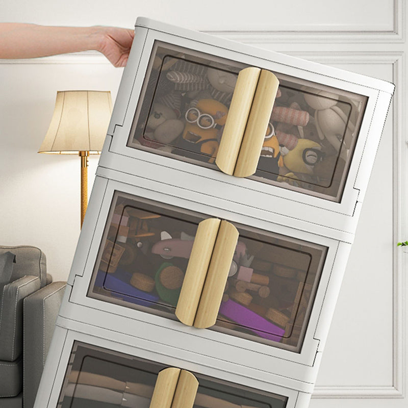 Contemporary Hinged Wardrobe Armoire Plastic Wardrobe Closet