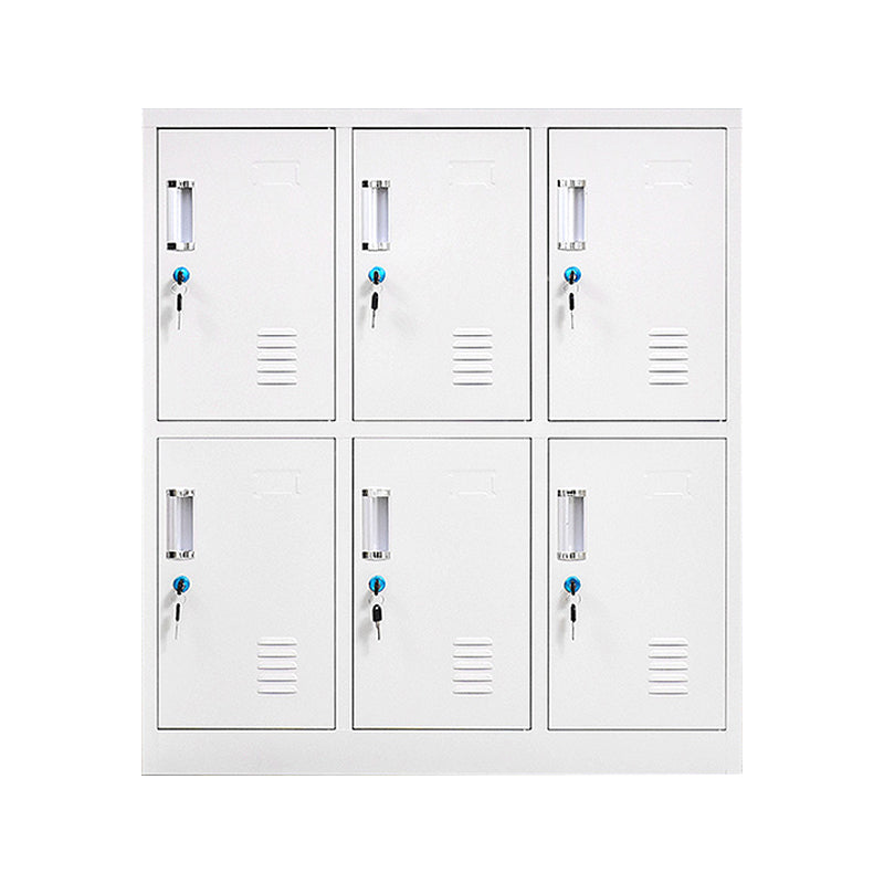 Metal Indoor Cabinet for Bathroom Contemporary Storage Cabinet with Hinged Doors