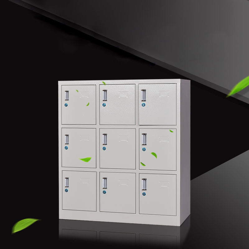 Metal Indoor Cabinet for Bathroom Contemporary Storage Cabinet with Hinged Doors