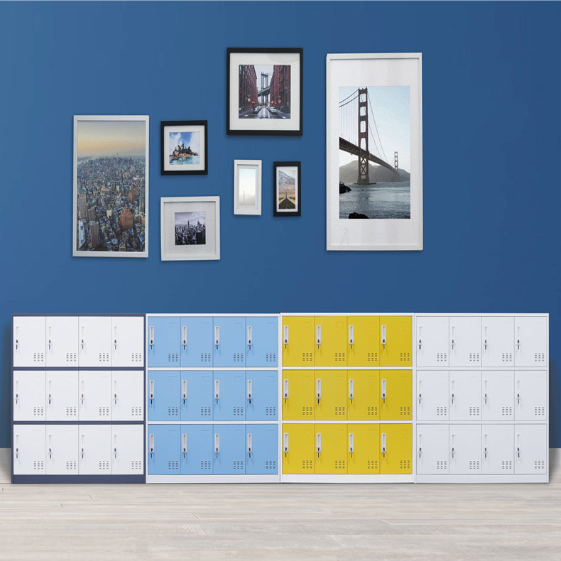 Metal Indoor Cabinet for Bathroom Contemporary Storage Cabinet with Hinged Doors