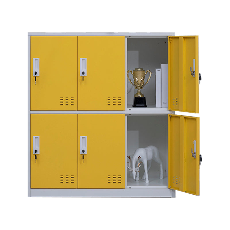 Metal Indoor Cabinet for Bathroom Contemporary Storage Cabinet with Hinged Doors
