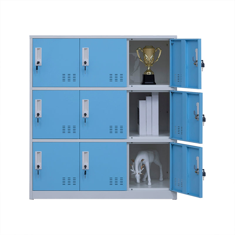 Metal Indoor Cabinet for Bathroom Contemporary Storage Cabinet with Hinged Doors