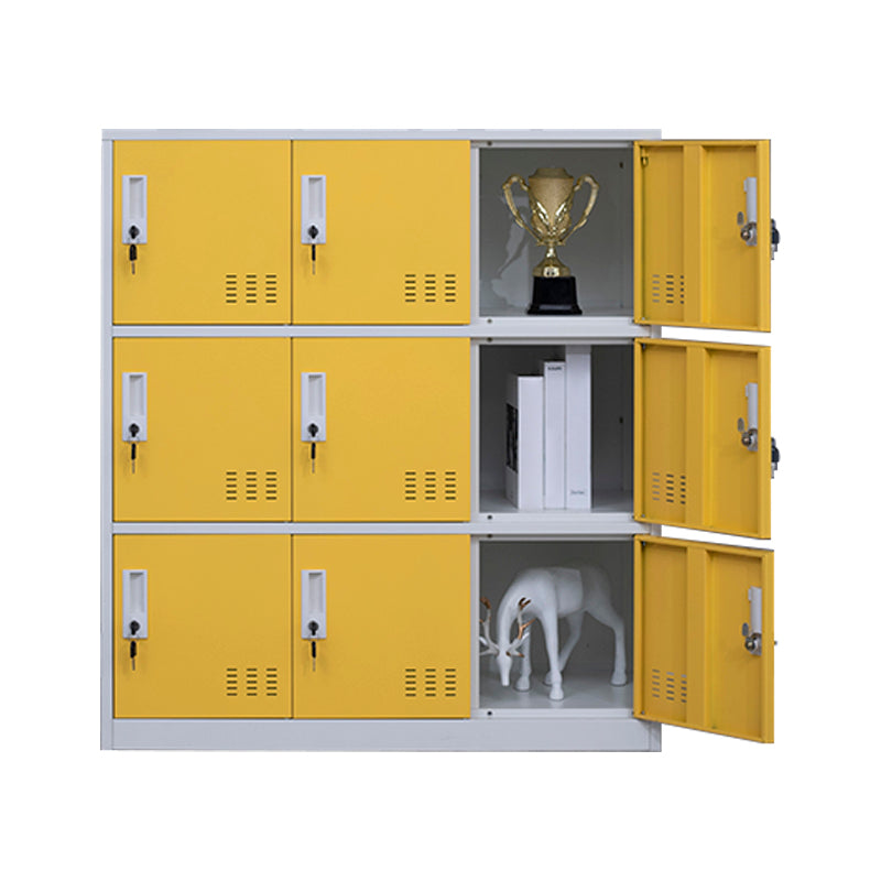 Metal Indoor Cabinet for Bathroom Contemporary Storage Cabinet with Hinged Doors