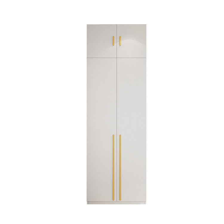 White Colour Wardrobe Wooden 1 Drawer Wardrobe Closet for Bedroom