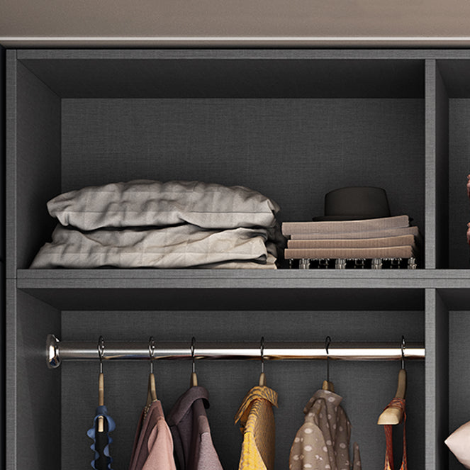 White Colour Wardrobe Wooden 1 Drawer Wardrobe Closet for Bedroom