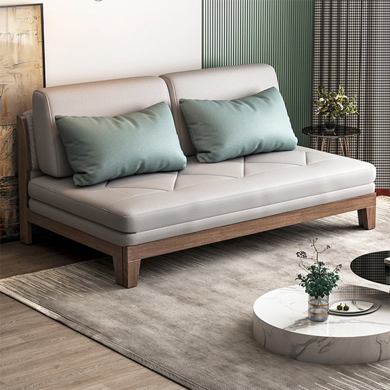 40.15" Wide Sofa Bed Faux leather Sleeper Sofa with Upholstered