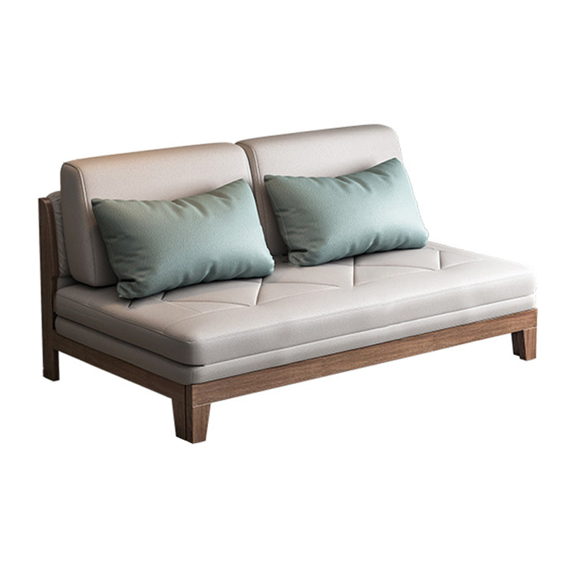 40.15" Wide Sofa Bed Faux leather Sleeper Sofa with Upholstered