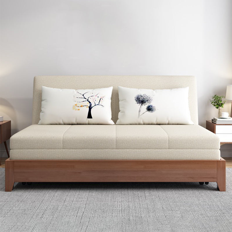 32.28" Wide Sofa Bed Linen Sleeper Sofa with Upholstered and Storage Box