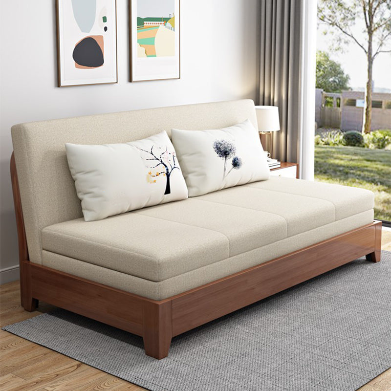 32.28" Wide Sofa Bed Linen Sleeper Sofa with Upholstered and Storage Box