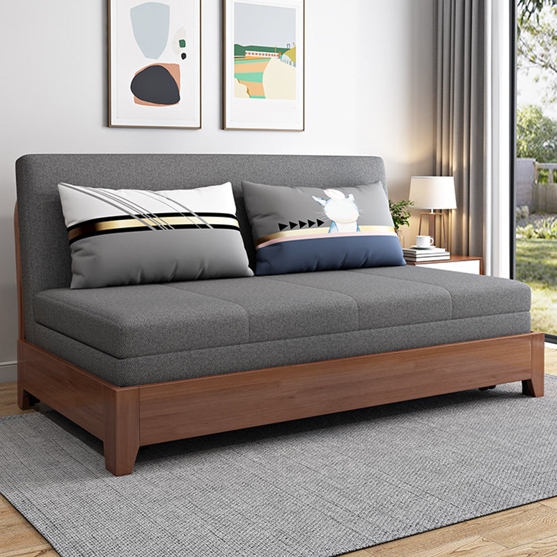 32.28" Wide Sofa Bed Linen Sleeper Sofa with Upholstered and Storage Box