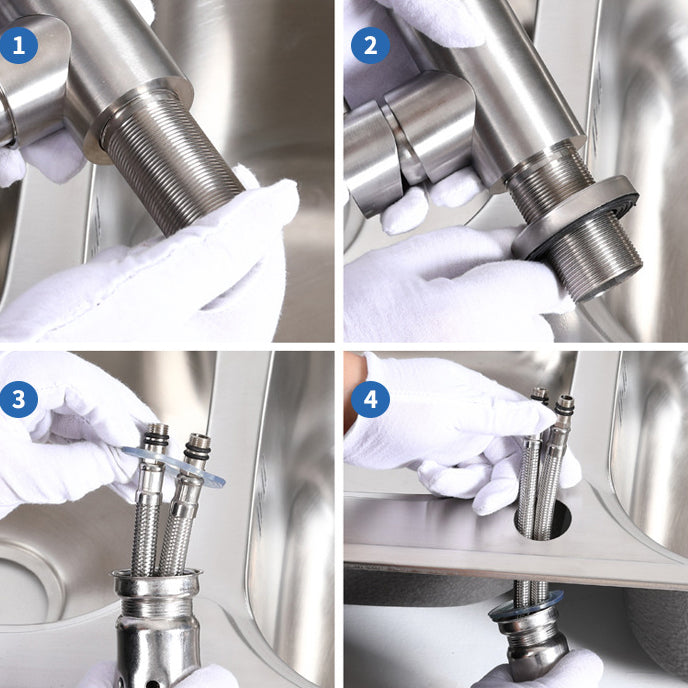 Modern Kitchen Faucet Stainless Steel Single Handle High Arc Kitchen Faucet