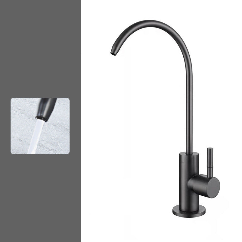 Pull Down 1-Hold Single Handle Kitchen Faucet High Arch Water Filler