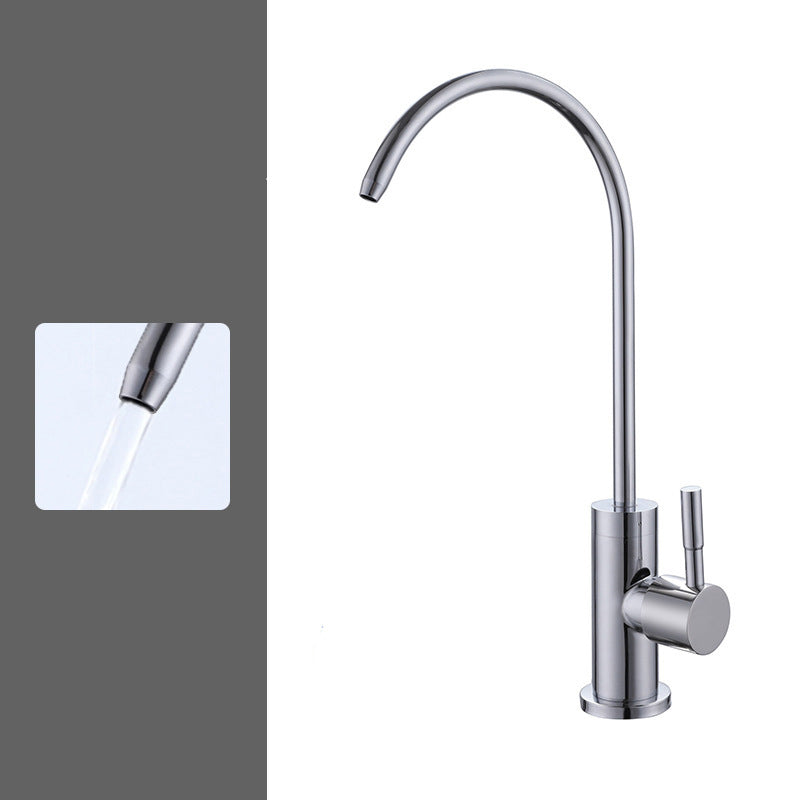 Pull Down 1-Hold Single Handle Kitchen Faucet High Arch Water Filler