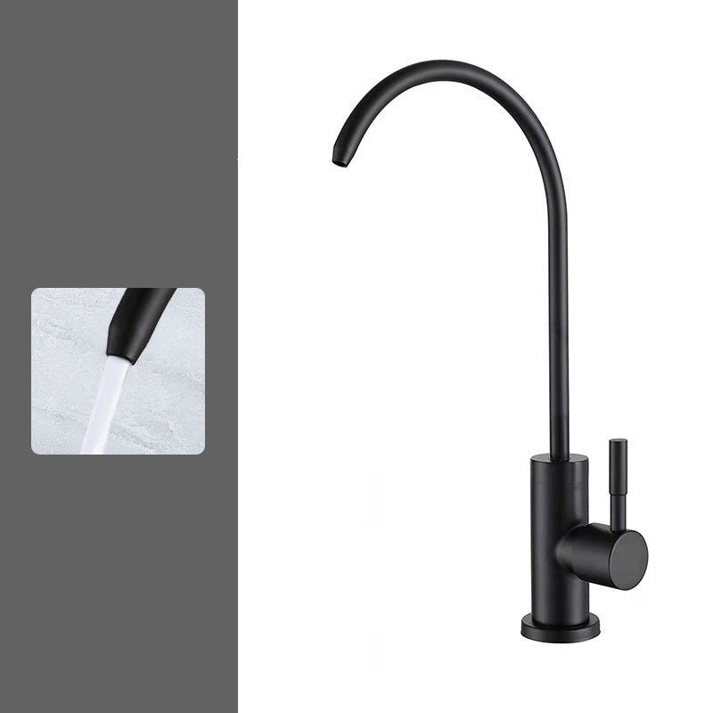 Pull Down 1-Hold Single Handle Kitchen Faucet High Arch Water Filler
