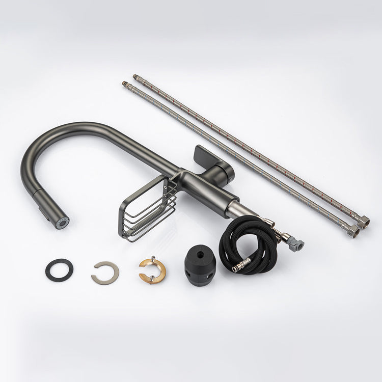 Modern Pull Down Kitchen Faucet Single Handle Faucet with Pull Out Sprayer