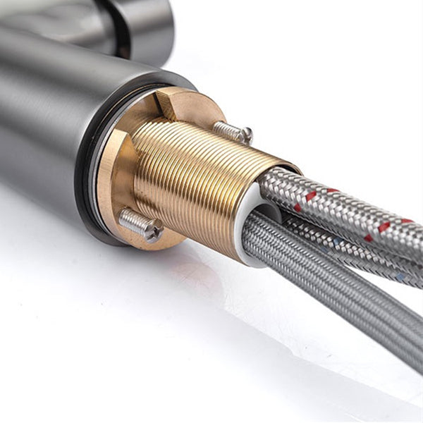 Modern Pull Down Kitchen Faucet Single Handle Faucet with Pull Out Sprayer