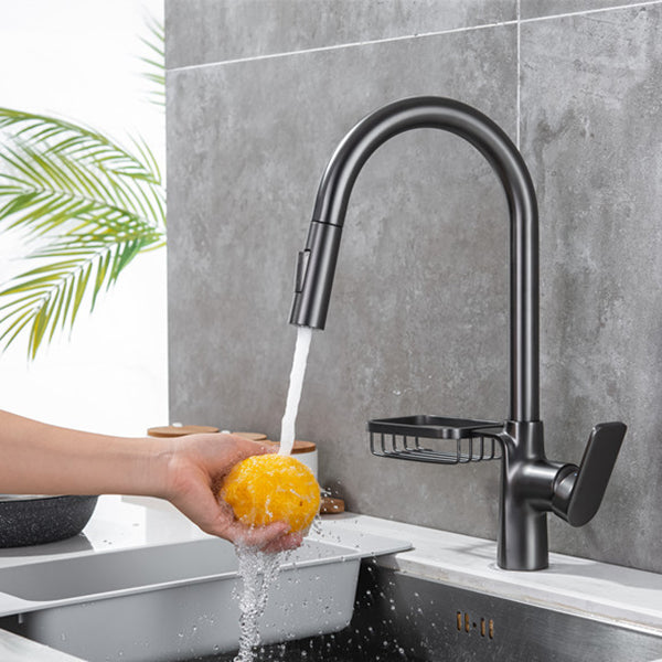 Modern Pull Down Kitchen Faucet Single Handle Faucet with Pull Out Sprayer