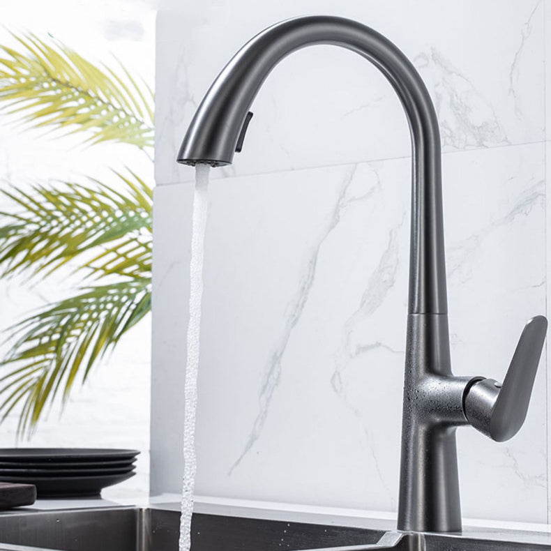 Modern Pull Down Kitchen Faucet Single Handle Faucet with Pull Out Sprayer