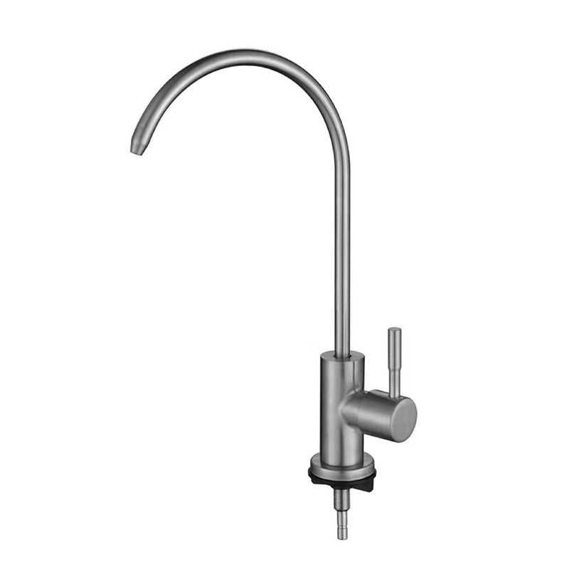 Contemporary Single Handle Kitchen Faucet Pull Down 1-Hold Bar Faucet with No Sensor