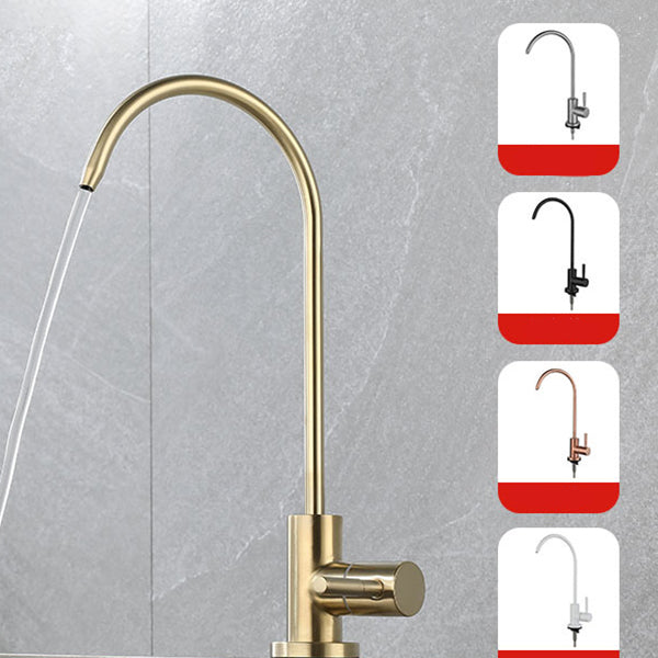 Contemporary Single Handle Kitchen Faucet Pull Down 1-Hold Bar Faucet with No Sensor