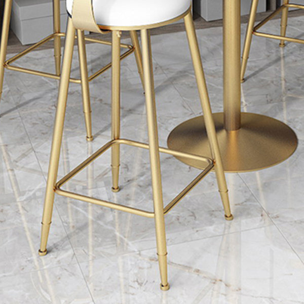 Glam Table and Stool Set 1/2/3/5 Pieces Bar Pub Table Set for Dining Room