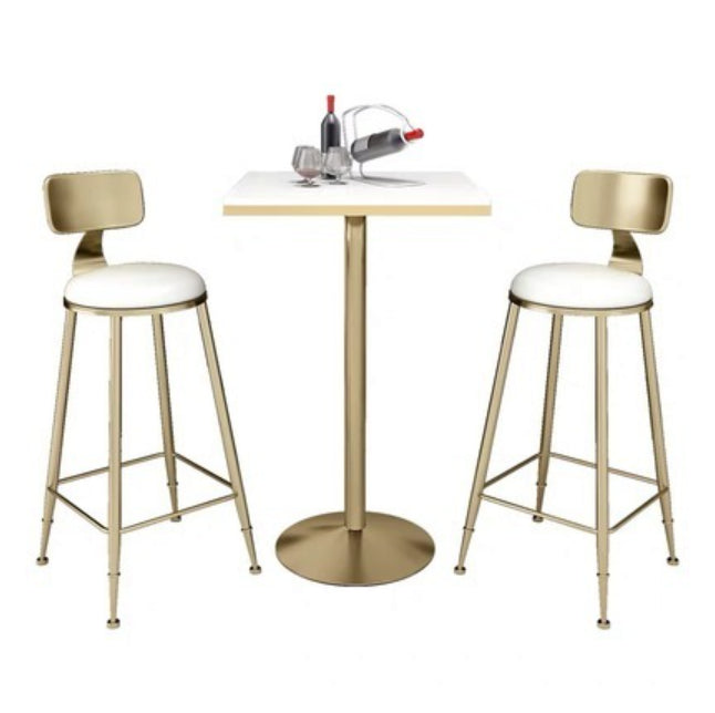 Glam Table and Stool Set 1/2/3/5 Pieces Bar Pub Table Set for Dining Room