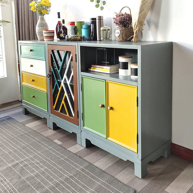 Nautical Bedroom Wooden Storage Chest 16" Wide Chest with Drawers