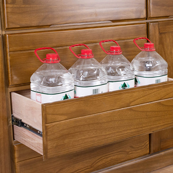 Solid Wood Modern Storage Chest Dresser Horizontal Storage Chest Dresser