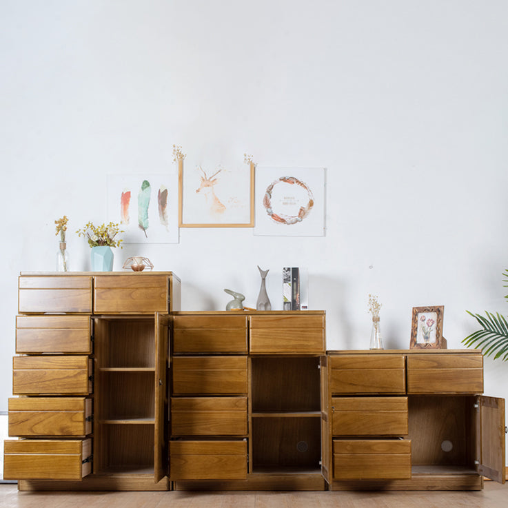 Solid Wood Modern Storage Chest Dresser Horizontal Storage Chest Dresser