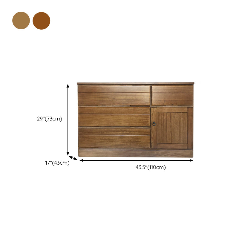 Solid Wood Modern Storage Chest Dresser Horizontal Storage Chest Dresser