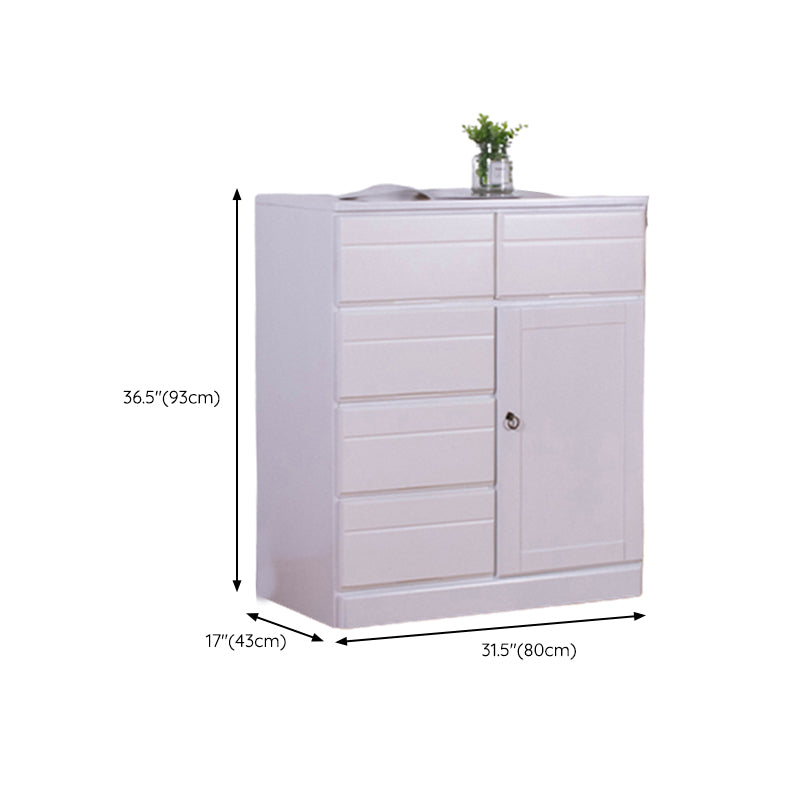 Solid Wood Modern Storage Chest Dresser Horizontal Storage Chest Dresser