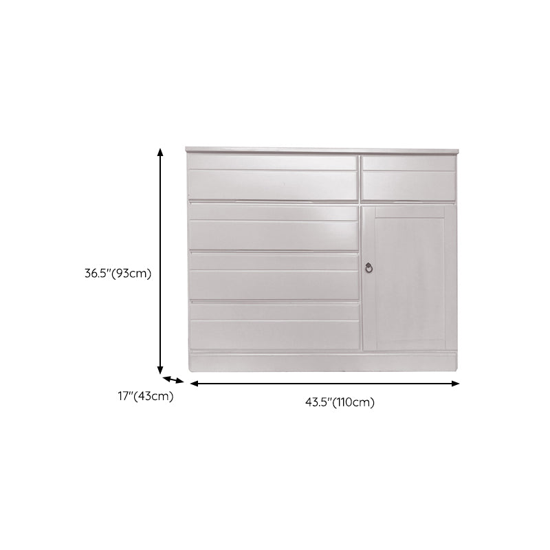 Solid Wood Modern Storage Chest Dresser Horizontal Storage Chest Dresser